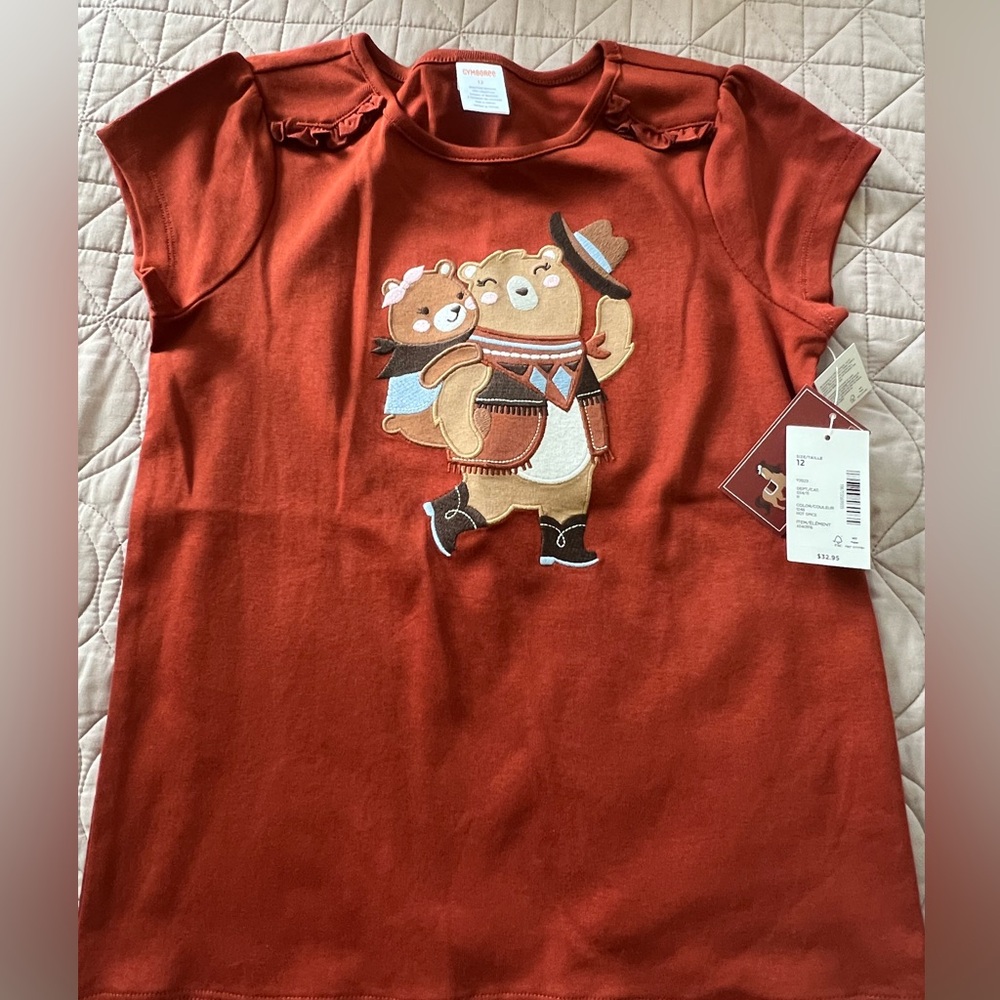 Kids' Rust Bear Graphic T-Shirt